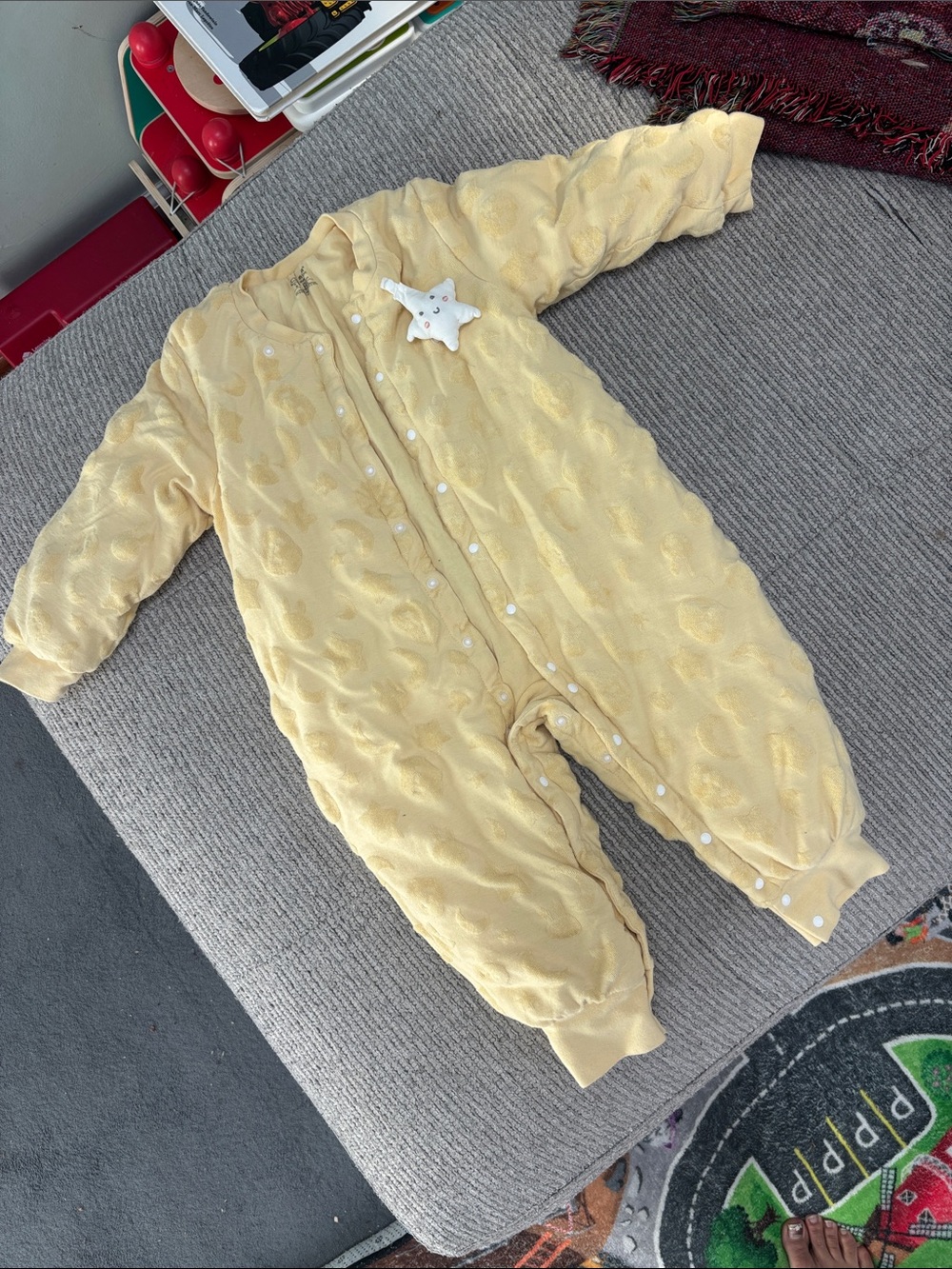 100% cotton yellow sleep sack